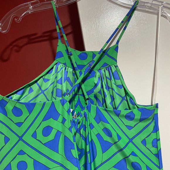 Alice & Trixie Spaghetti Strap Maxi with Greek Key Trim Size XS (Excellent Cond) - Picture 5 of 6